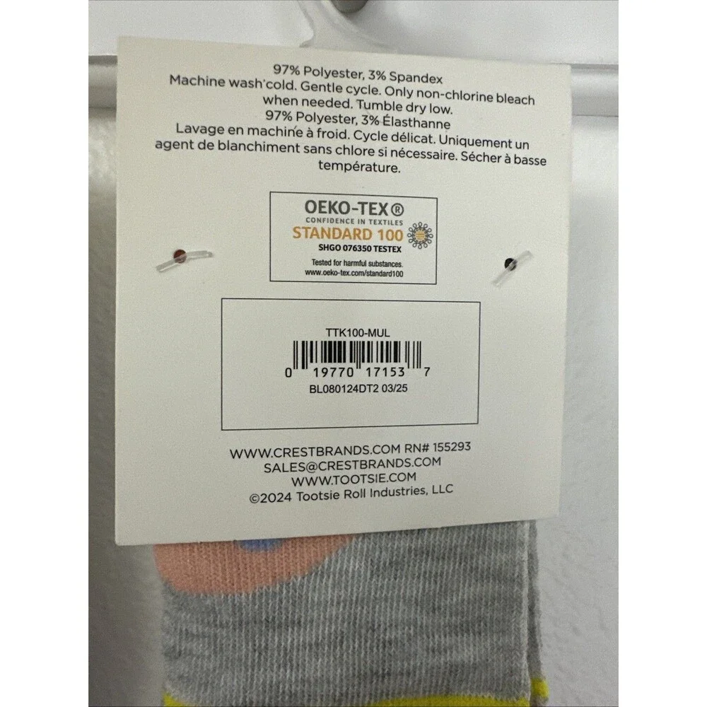 TWO Pairs - BLOW POP Kids Socks Sz.  9-3.5 For Twins, Matching Best Friends